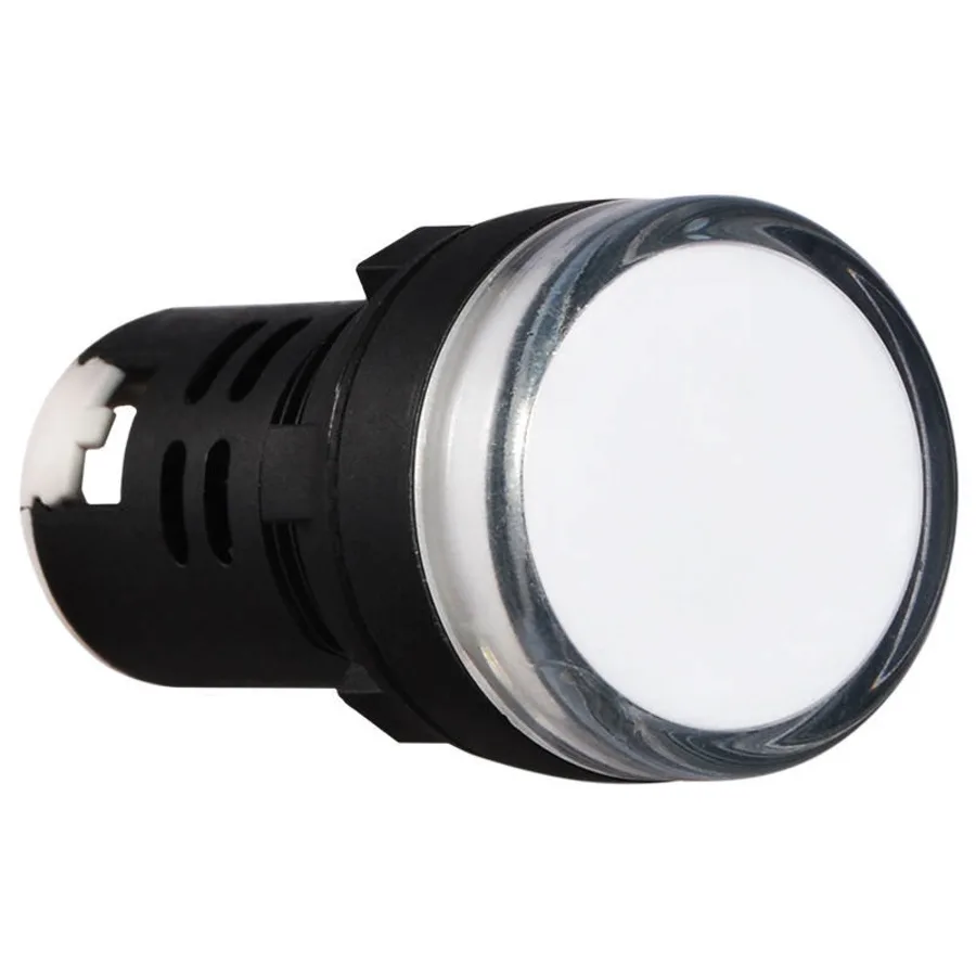 Сигнальна арматура AD22-22DS біла 220V DC