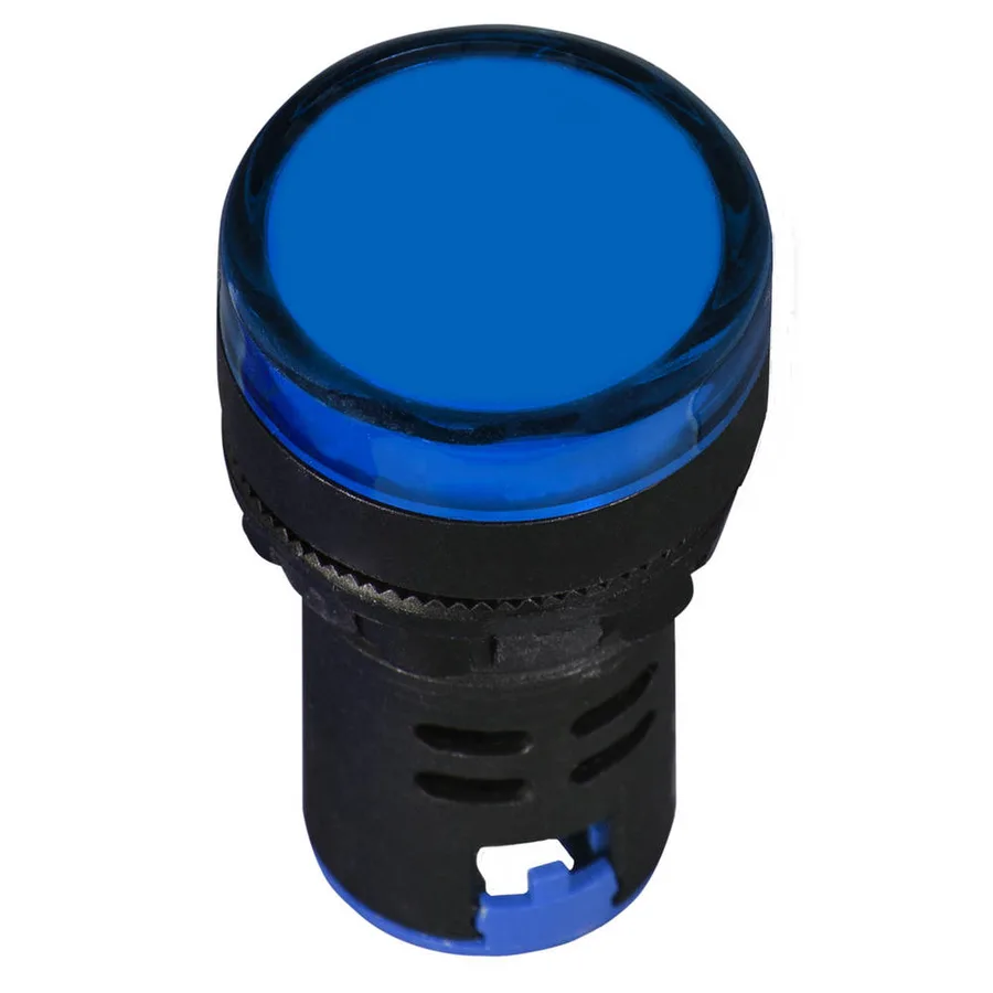 Сигнальна арматура AD22-22DS синя 12V АC/DC