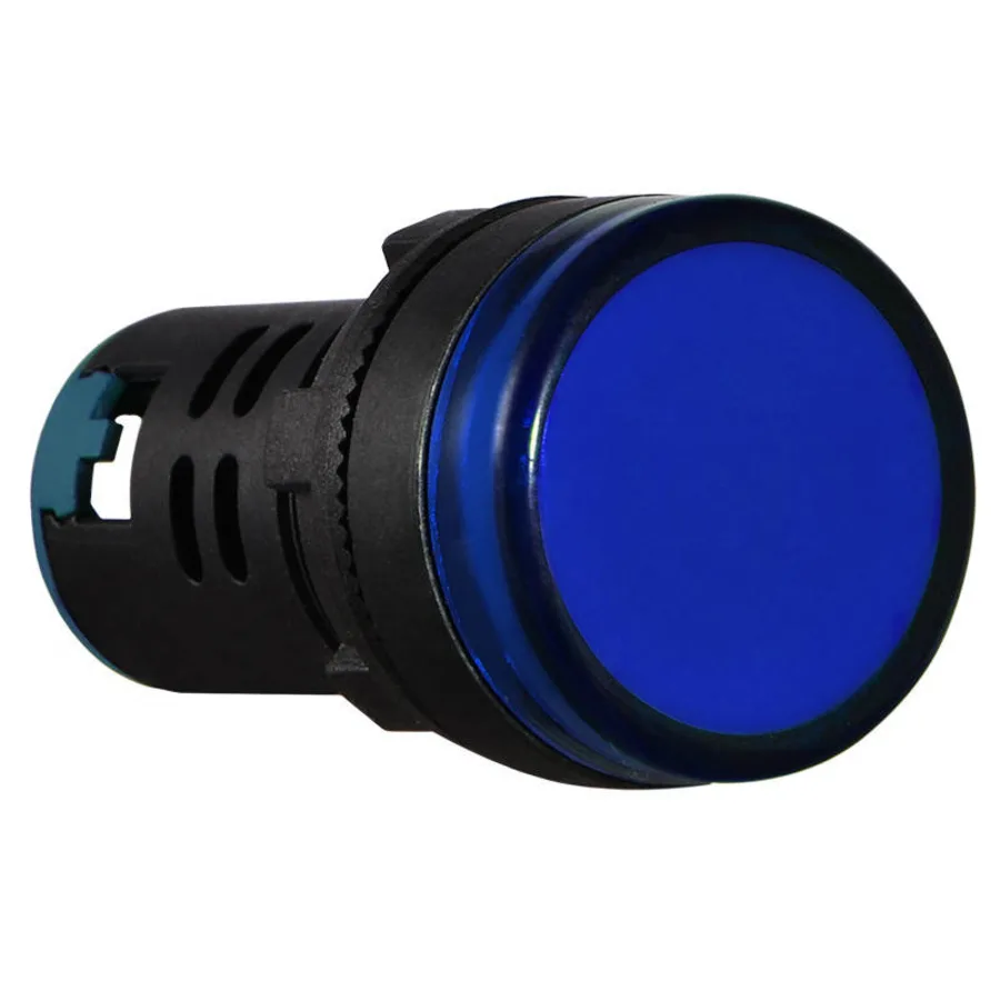 Сигнальна арматура AD22-22DS синя 220V АC