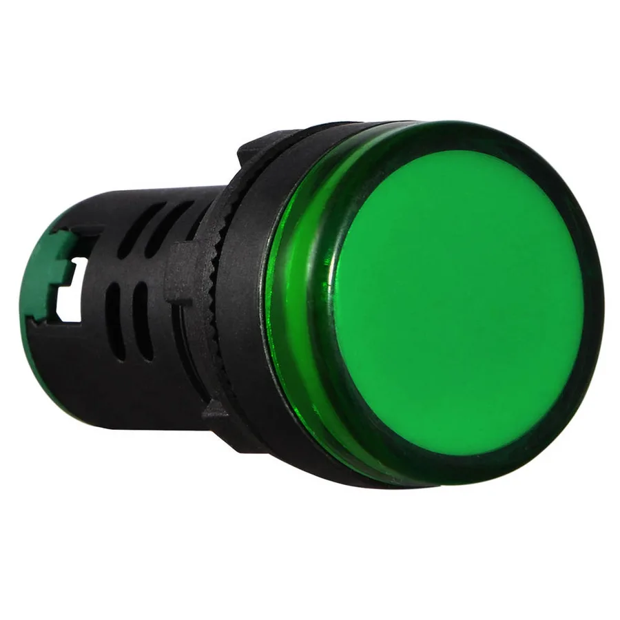 Сигнальна арматура AD22-22DS зелена 220V DC