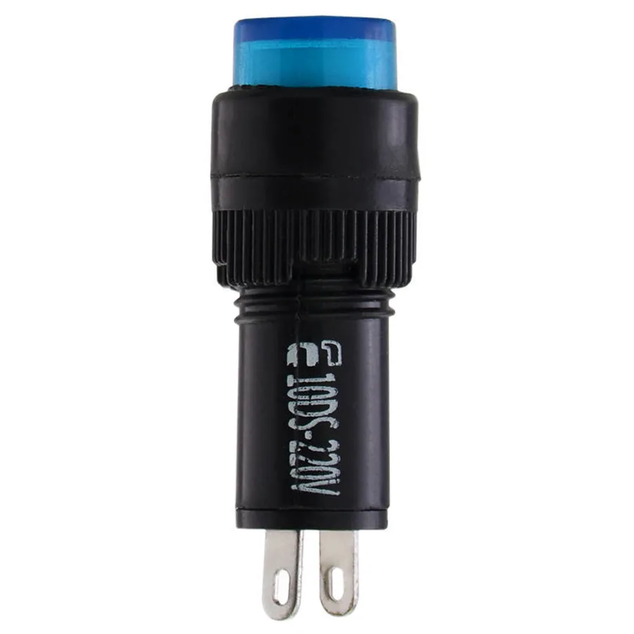 Сигнальна арматура AD22E-10DS синя 220V АC