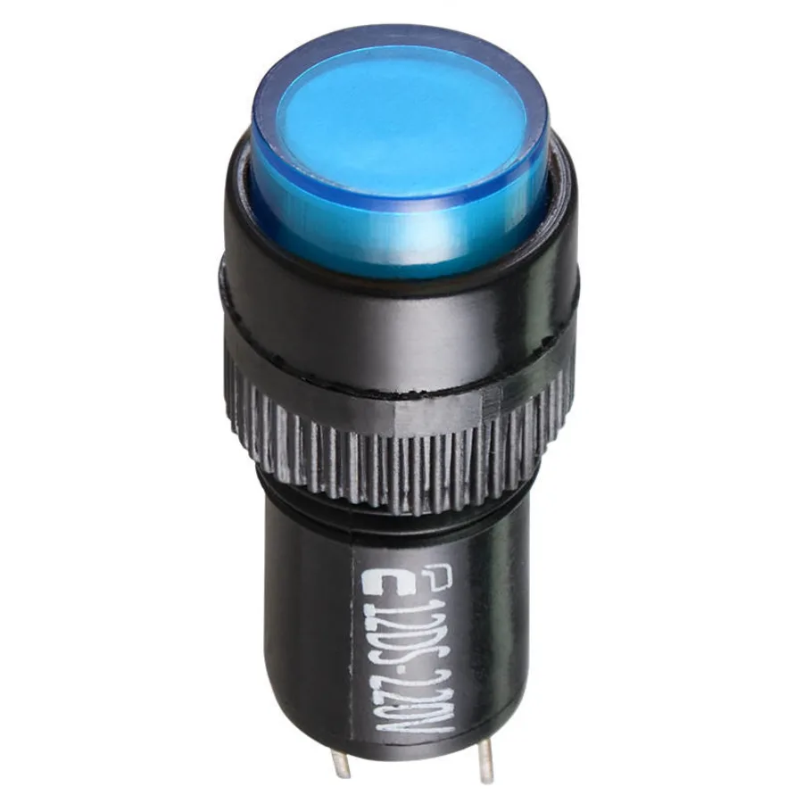 Сигнальна арматура AD22E-12DS синя 220V АC