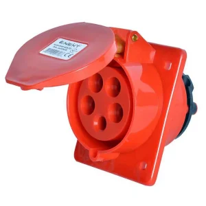 Силова розетка, що вбудовується e.socket.pro.5.32.wall, 5п., 380В, 32А (425)