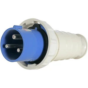Силова вилка переносна e.plug.pro.3.63, 3п., 230В, IP 67, 63А (033)
