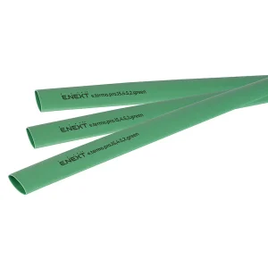 Термоусаджувальна трубка з клейовим шаром e.termo.pro.15,4.5,2.green, 15,4/5,2, 1м, зелена
