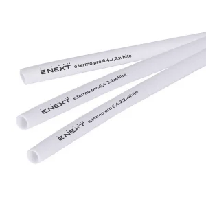 Термоусаджувальна трубка з клейовим шаром e.termo.pro.6,4.2,2.white, 6,4/2,2, 1м, біла