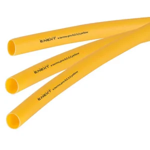 Термоусаджувальна трубка з клейовим шаром e.termo.pro.9,5.3,2.yellow, 9,5/3,2, 1м, жовта