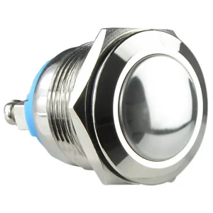 TY 19-231A Scr Кнопка металева опукла, (гвинтове з'єднання), 1NO.