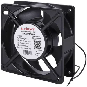 Вентилятор e.climat.fan.pro.120, 120х120х38мм 22Вт АС230В