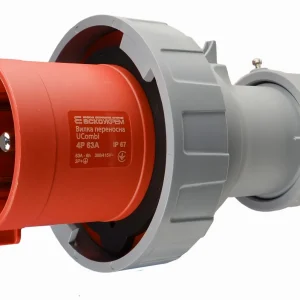 Вилка переносна серії UCombi  4P  63А IP 67