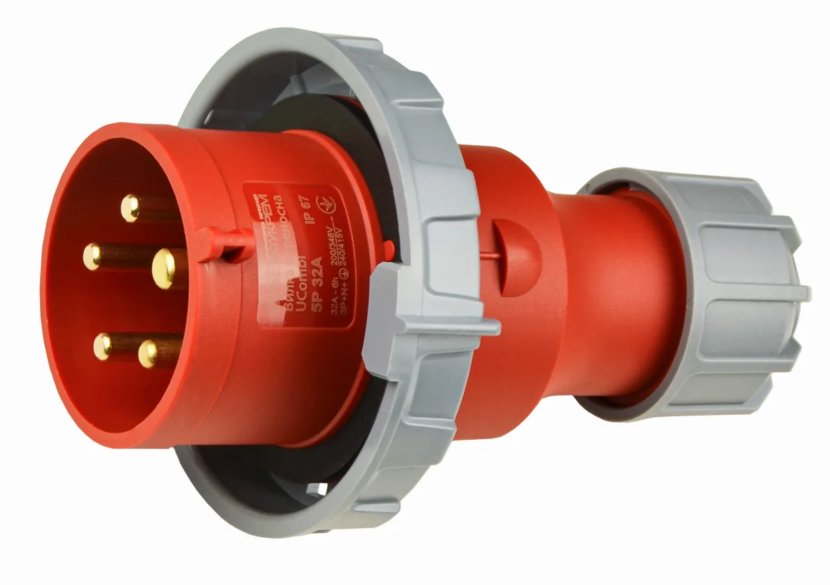 Вилка переносна серії UCombi 5P 32А IP 67
