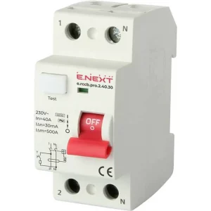 Вимикач диференційного струму e.rccb.pro.2.40.30, 2р, 40А, 30мА