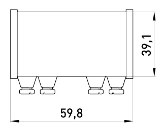 З'єднувач металевий e.industrial.pipe.connect.screw.1-1/4", на гвинтах - габаритні розміри
