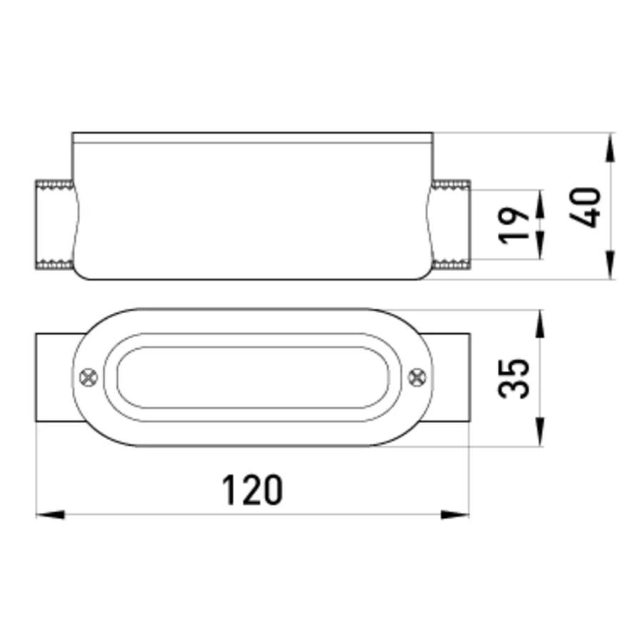З'єднувач ревізійний прямий e.industrial.pipe.db.revise.direct.1/2" для труб 1/2"