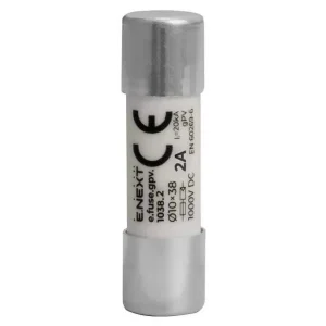 Запобіжник плавкий e.fuse.gpv.1038.2, 10x38, gPV, 2A, 1000VDC, 20kA