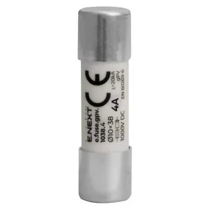 Запобіжник плавкий e.fuse.gpv.1038.4, 10x38, gPV, 4A, 1000VDC, 20kA