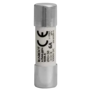 Запобіжник плавкий e.fuse.gpv.1038.6, 10x38, gPV, 6A, 1000VDC, 20kA