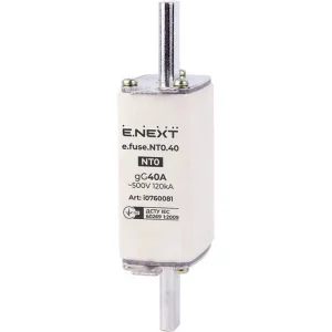 Запобіжник плавкий e.fuse.NT0.40, габарит 0, 40А