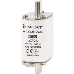 Запобіжник плавкий e.fuse.NT00.10, габарит 00, 10А