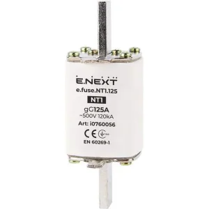 Запобіжник плавкий e.fuse.NT1.125, габарит 1, 125А