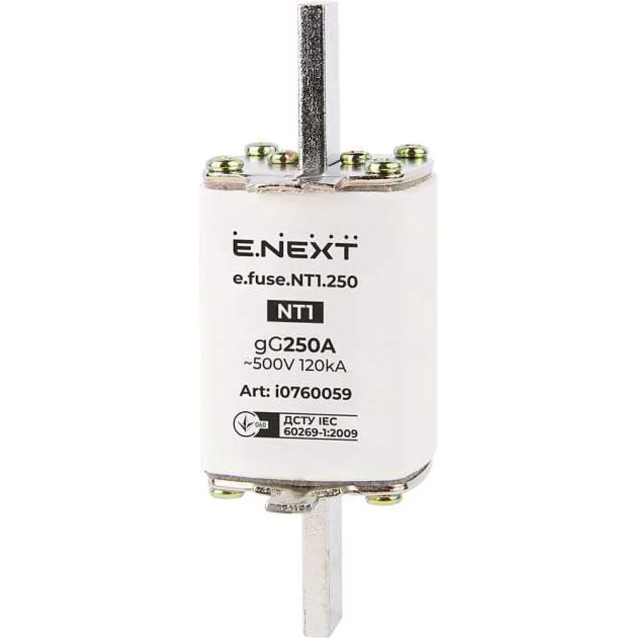 Запобіжник плавкий e.fuse.NT1.250, габарит 1, 250А